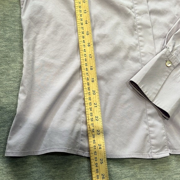Ladhyette 148 Light Purple Button-Up Blouse size 10 - Picture 6 of 7